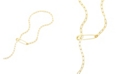 ADORNIA Safety Pin Paper Clip Lariat Necklace